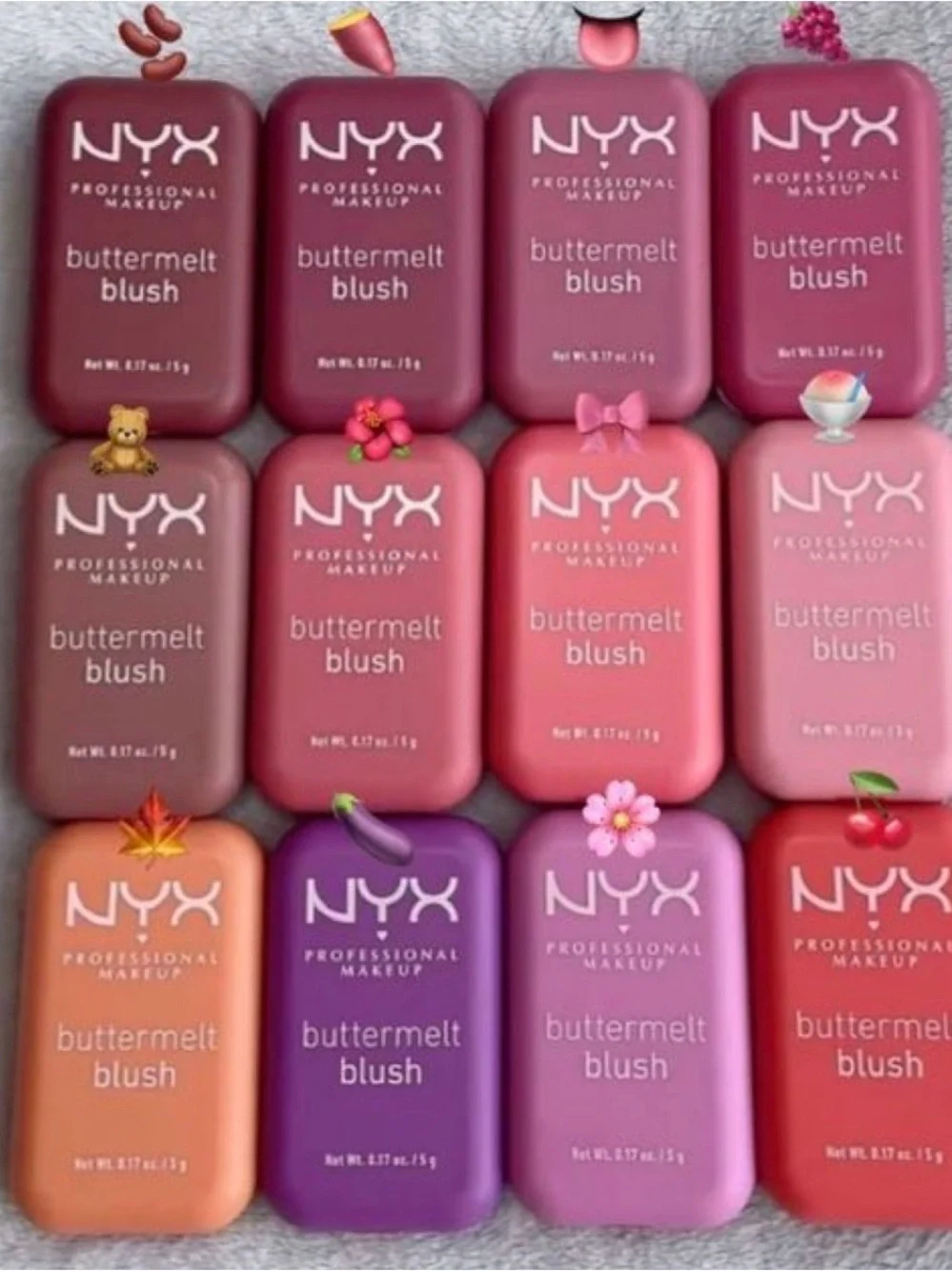 NYX Buttermelt Blush Set — Pink, Coral & Peach Shades and more LOT OF 30 NWT